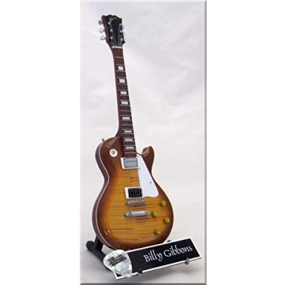 Abbildung von BILLY GIBBONS Miniatur Gitarre ZZ TOP Les Paul mit Plektrum