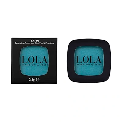 Abbildung von Lola Make up by Perse Mono Lidschatten mit natürlichen Inhaltsstoffen Vegan und tierversuchsfrei Augen Palette Hohe Deckkraft Satin für Frauen Türkis (005)