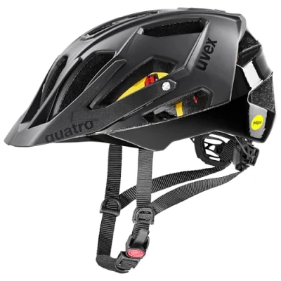 Abbildung von uvex Unisex Adult Quatro cc MIPS Fahrradhelm, Black matt, 56 61 cm
