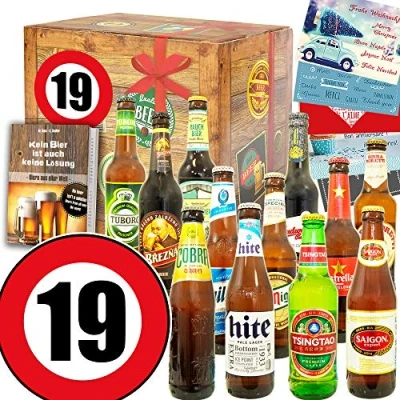 Abbildung von Geschenke Mann zum 19. + 12x Biere der Welt 19 Geburtstag
