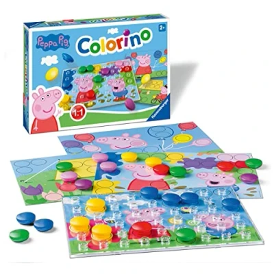 Abbildung von Ravensburger Peppa PIG Colorino Puzzle für Kinder, Größe: One Size, Mehrfarbig