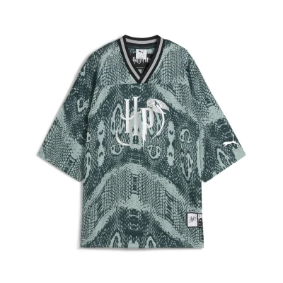 Abbildung von Puma HOOPS x HARRY POTTER™ Trikot Damen Mit Print Green Terrain/Aop Größe: L