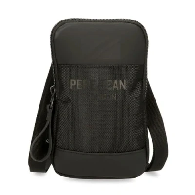 Abbildung von Pepe Jeans Bromley Kleine Umhängetasche Schwarz 10,5x18x2 cm Polyester, Schwarz, Talla única,