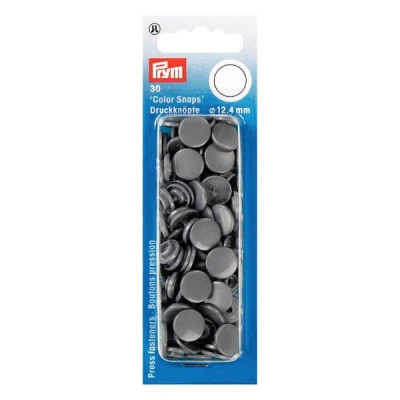 Abbildung von Prym 393245 Nähfrei Druckknopf Color Snaps Stern silbergrau, Kunststoff, One Size