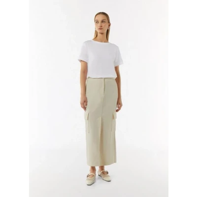 Abbildung von comma casual identity Alinienrock, Damen, Größe: 36, Beige