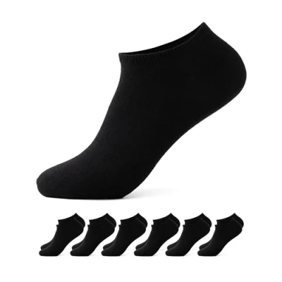 Abbildung von Occulto Herren &amp; Damen Sneaker Socken 6er Pack, 12er Pack (Modell: Chris) 6 X Schwarz 39 42