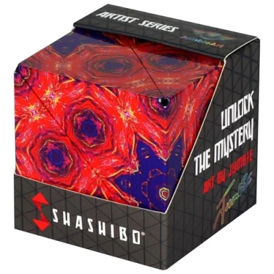 Abbildung von SHASHIBO Formwechsel Box Preisgekrönter, patentierter Zappelwürfel mit 36 Seltenerdmagneten lässt Sich in über 70 Formen verwandeln (Artist Series Fire Goddess)