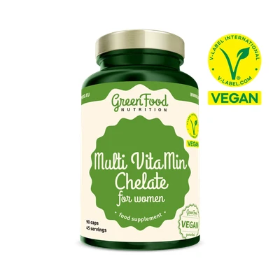 Abbildung von GreenFood Nutrition Multi VitaMin Chelate für Frauen 90 St