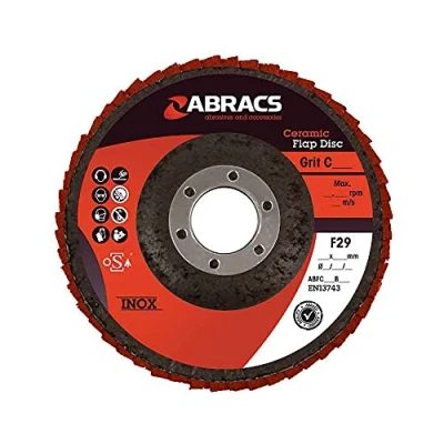 Abbildung von ABRACS ABFC125B080 Fächerschleifscheibe aus Keramik 125 mm x 22 80 g
