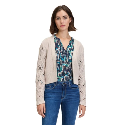 Abbildung von Betty &amp; Co OHNE Verschluss Strickjacke, Damen, Größe: 36, Beige