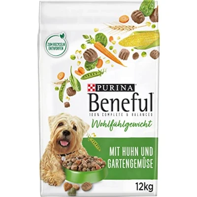 Abbildung von Beneful Wohlfühlgewicht Hundefutter trocken, mit Huhn und Gartengemüse, 1er Pack (1 x 12kg)