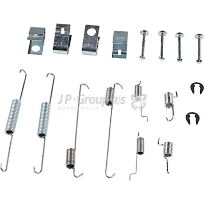 Abbildung von JP GROUP 4763952310 Zubehörsatz, Bremsbacken Hinterachse SUZUKI: SWIFT 3, 4, Liana Schrägheck, DAIHATSU: CHARADE SUBARU: JUSTY 2
