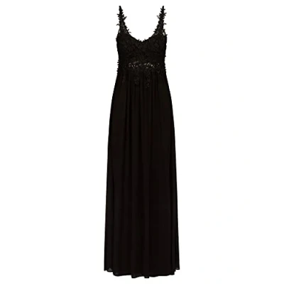 Abbildung von APART Fashion Abendkleid aus Chiffon, Spitze und Mesh, schwarz, L