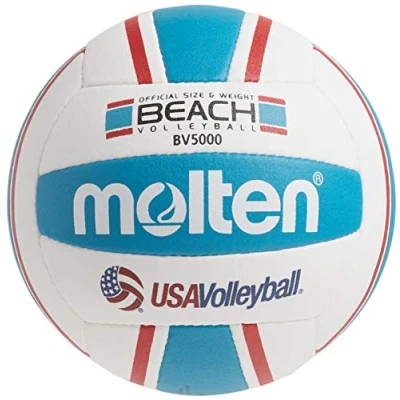 Abbildung von Molten Kinder BV5000 3 Elite Beachvolleyball, rot/blau, Official Size and Weight