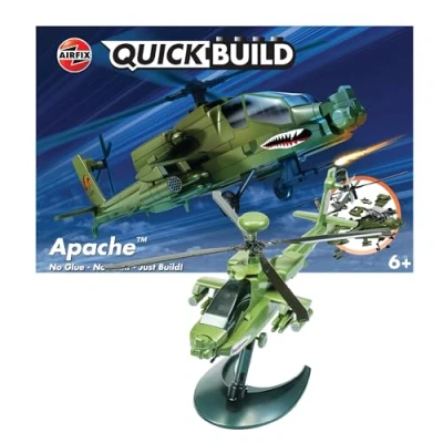 Abbildung von Airfix Apache Helicopter, Rotorcraft model, Montagesatz, Apache, 37 Stück(e), 5 Jahr(e), Militärflugzeug