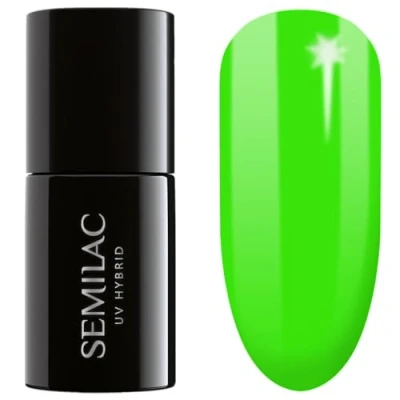 Abbildung von Semilac UV Nagellack Hybrid 447 Loco Lime 7ml Kollektion Neonz