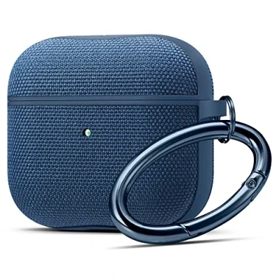 Abbildung von Spigen Urban Fit Hülle Case kompatibel mit Airpods 3 Generation 2021 Marine