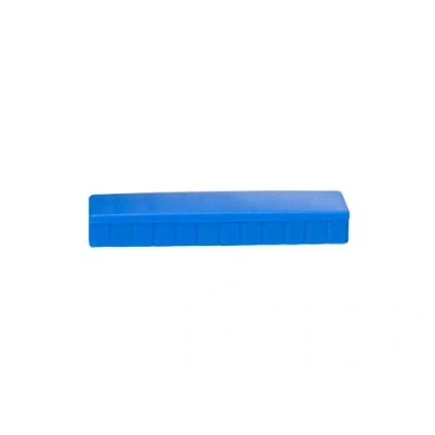 Abbildung von MAUL Magnete MAULsolid 54x19mm (10 Stück) Mini aus Kunststoff mit hoher Haftkraft Starke für Whiteboard und Magnettafel ideal Büro, Homeoffice Werkstatt Blau