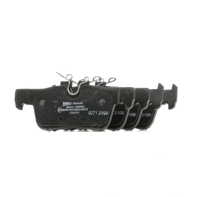 Abbildung von VALEO 302445 Bremsbelagsatz Hinterachse exkl. Verschleißwarnkontakt mit Anti Quietsch Blech BMW: 2 Gran Tourer, X1, X2, MINI: Countryman, Schrägheck