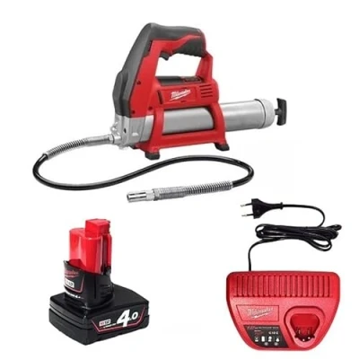 Abbildung von MILWAUKEE 4933441675 Fettpresse Akku 914 mit Ladegerät, Batterie, Zubehör 473 562