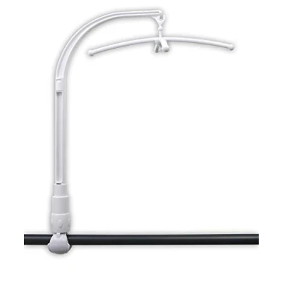 Abbildung von Niermann Standby 3492 Mobilehalter für Rundstab, weiß, 200 g