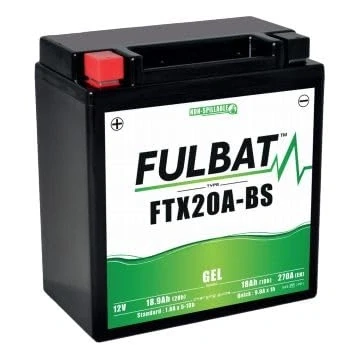 Abbildung von FULBATTERIE MOTORRAD FULBAT GEL FTX20A BS / YTX20A 12V 18,9AH 270A