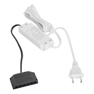 Abbildung von SOTECH LED Transformator 12 VDC / 15 W Netzgerät mit 6 fach Verteiler Trafo Driver Netzteil