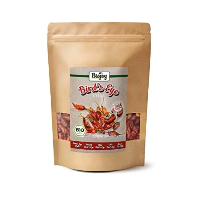 Abbildung von Biojoy BIO Birds Eye Chili ganz (250 g), getrocknete Bird Schoten, extrem scharf