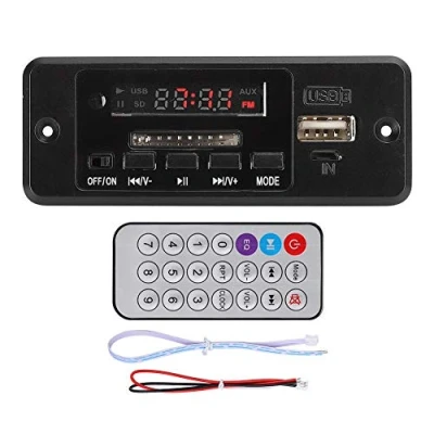 Abbildung von 5V MP3 Audio Decoder Board, Modul USB mit Fernbedienung Amplifier Board(Schwarz)