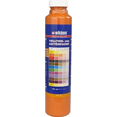 Abbildung von Wilckens Vollton und Abtönfarbe matt, 750 ml, Reinorange