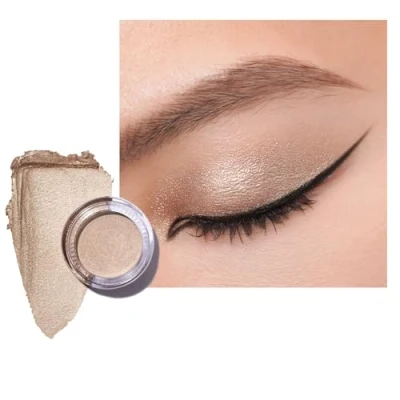 Abbildung von Oulac Glitzer Lidschatten Sepia, Hochpigmentierter Feine Textur, Wasserfest &amp; Langlebig, Metallisch schimmernde Finish, Verblendbar Faltenfreies Augen Makeup, Vegan 06g (23) Light Luxury