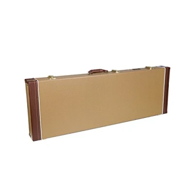 Abbildung von Crossrock Wooden Case Fits Fender Telecaster and Stratocaster Electric Guitars,Vinyl Tweed (CRW620ETW)