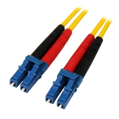 Abbildung von StarTech.com 1m Singlemode 9/125 Duplex LSZH LC auf OS1 LWL / Glasfaser Netzwerkkabel, Gelb
