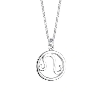 Abbildung von Elli Zodiac SIGN LEO Halskette, Damen, Größe: 45, Silber