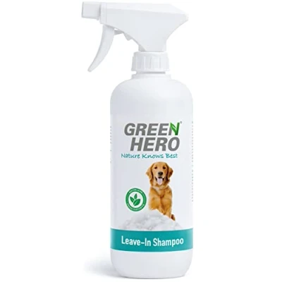 Abbildung von GreenHero Tiershampoo Leave in Trockenshampoo für Hunde, 500 ml