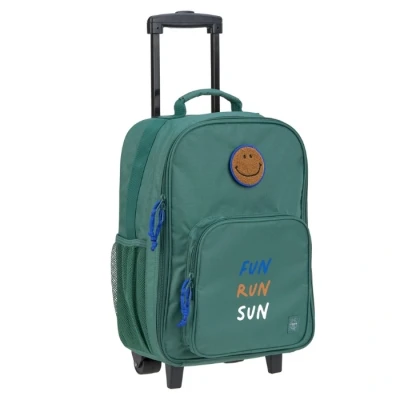 Abbildung von LÄSSIG Kinderkoffer Trolley Reisekoffer mit Teleskopstange und Rollen für Kinder Handgepäck/Trolley Dark Green