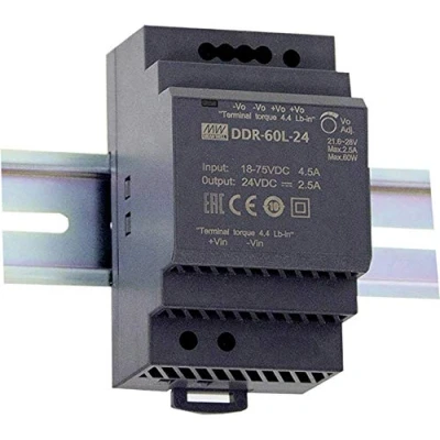 Abbildung von MEAN WELL DDR 60L 24, 18 75 V, 60 W, 24 RoHS, 52,5 mm, 54,5 mm