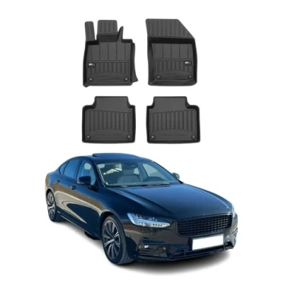 Abbildung von OMAC Gummi Fußmatten kompatibel mit Volvo S90 V90 2016 2024 Premium TPE Automatten
