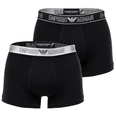 Abbildung von Emporio Armani Trunk 2 PACK Panties, Herren, Größe: XL, Nero/black