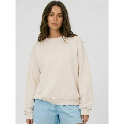 Abbildung von ITS MAY Basic Crewneck Sweatshirt, Damen, Größe: M/L, White
