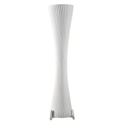 Abbildung von riess ambiente Stehlampe PARIS X 180cm weiß / silber, ohne Leuchtmittel, Stehleuchte · mit Lampenschirm Modern Design Wohnzimmer