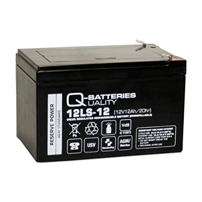 Abbildung von Q Batteries 12LS 12 F2 12V 12Ah Blei Vlies Akku / AGM VRLA mit VdS