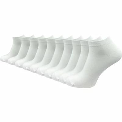 Abbildung von GAWILO Damen Sneaker Socken aus 100% reiner Baumwolle (6 Paar 10 Paar) kurze Füßlinge ohne drückende Naht über den Zehen (DE/NL/SE/PL, Numerisch, 39, 42, Regular, weiß