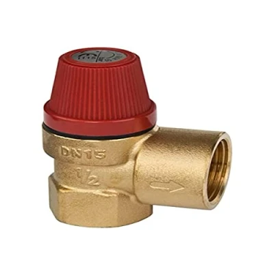 Abbildung von Caleffi Membran Sicherheitsventil 1/2 x 3/4 Zoll Ansprechdruck 2,5 bar Überdruckventil Druckventil Heizungsventil Druckbegrenzungsventil Membranventil Rot