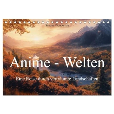 Abbildung von Anime Welten: Eine Reise durch verträumte Welten (Tischkalender 2025 DIN A5 quer), CALVENDO Monatskalender