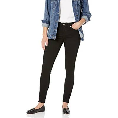 Abbildung von True Religion Damen Jennie kurvige Skinny Jeans Schwarz 28