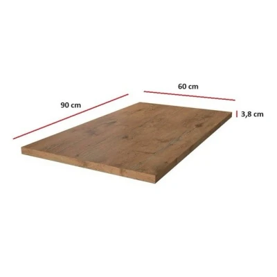 Abbildung von Küchen Preisbombe Arbeitsplatte Dekor Eiche Lancelot Küche Vigo Küchenzeile Einbauküche Küchenblock (1, 1 St), Breite 90 cm / Tiefe ca. 60 Höhe 3,8