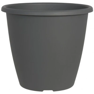 Abbildung von Pflanzkübel NEVADA rund aus Kunststoff, Farbe:anthrazit;Durchmesser:27 cm