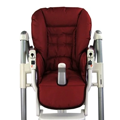 Abbildung von BAMBINIWELT Sitzkissen Ersatzbezug Bezug kompatibel mit Peg Perego Prima Pappa Diner UNI (bordeaux)