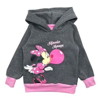 Abbildung von Disney Girl&#039;s Minnie Kapuzenpullover Sweater, grau, 8 Jahre